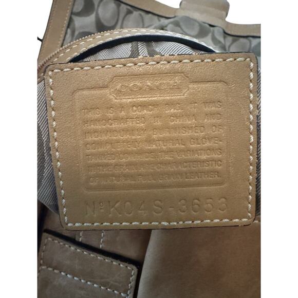 COACH Vintage Soho Leather Flap Bag Camel Brown Purse Y2K - Picture 7 of 16